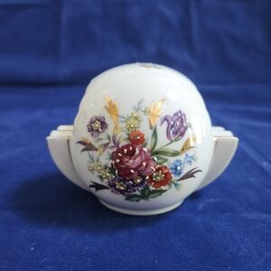Vintage Rose Floral Ball Cigarette Holder Ashtray